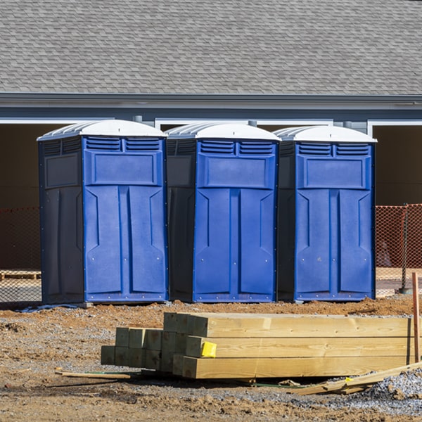 do you offer hand sanitizer dispensers inside the portable restrooms in Harbor Hills